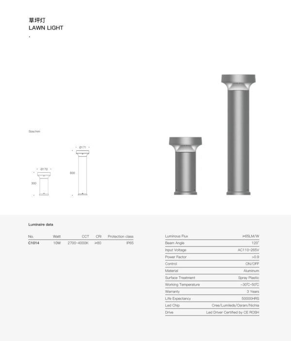 Pioneer Bollard SPC1014