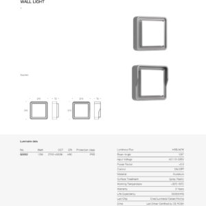 SquareLit Wall Light SPQ3002